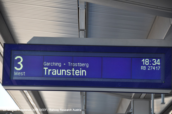 Traun-Alz Bahn Traustein Hörpolding Altenmarkt Garching Eisenbahn Bayern