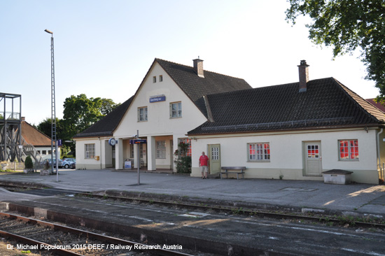 Traun-Alz Bahn Traustein Hörpolding Altenmarkt Garching Eisenbahn Bayern