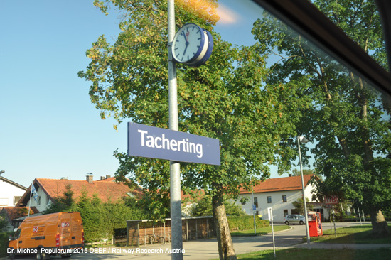 Traun-Alz Bahn Traustein Hörpolding Altenmarkt Garching Eisenbahn Bayern