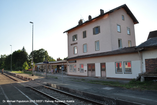 Traun-Alz Bahn Traustein Hörpolding Altenmarkt Garching Eisenbahn Bayern