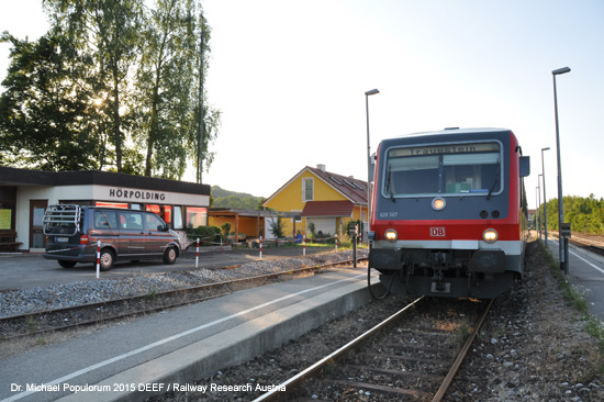 Traun-Alz Bahn Traustein Hörpolding Altenmarkt Garching Eisenbahn Bayern