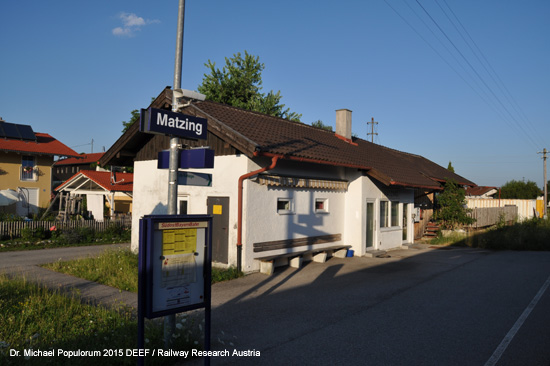 Traun-Alz Bahn Traustein Hörpolding Altenmarkt Garching Eisenbahn Bayern