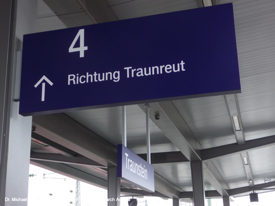 Traun-Alz Bahn Traunstein Hörpolding Traunreut Eisenbahn Bayern Deutschland