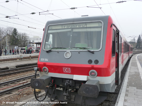 Traun-Alz Bahn Traunstein Hörpolding Traunreut Eisenbahn Bayern Deutschland