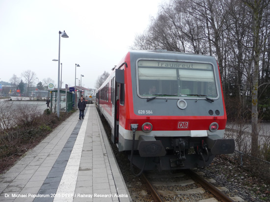 Traun-Alz Bahn Traunstein Hörpolding Traunreut Eisenbahn Bayern Deutschland