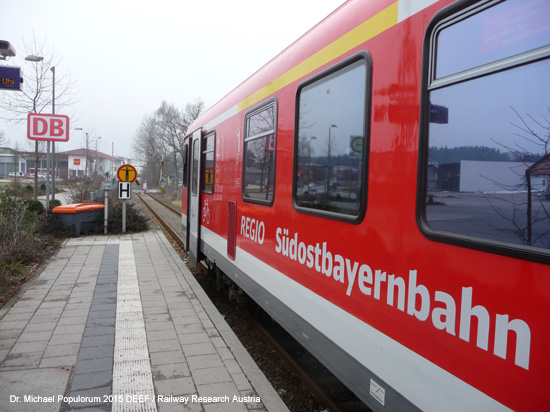 Traun-Alz Bahn Traunstein Hörpolding Traunreut Eisenbahn Bayern Deutschland