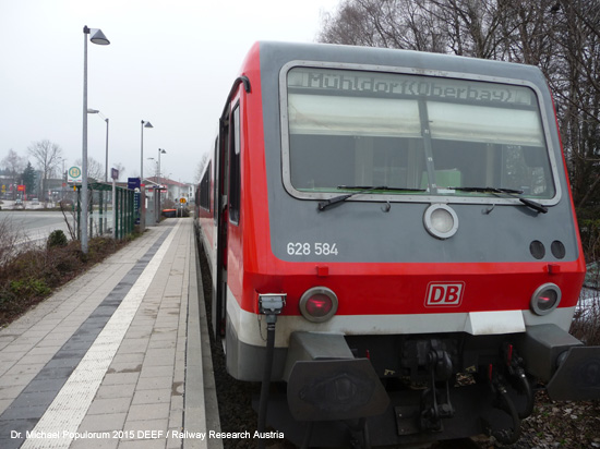 Traun-Alz Bahn Traunstein Hörpolding Traunreut Eisenbahn Bayern Deutschland
