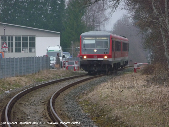 Traun-Alz Bahn Traunstein Hörpolding Traunreut Eisenbahn Bayern Deutschland