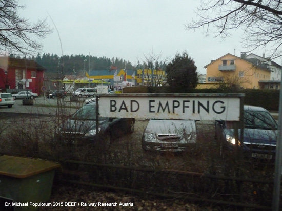 Traun-Alz Bahn Traustein Hörpolding Altenmarkt Garching Eisenbahn Bayern