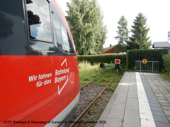 Lokalbahn Traunstein Hufschlag Waging am See Eisenbahn Bayern