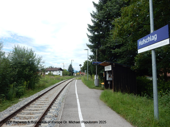 Lokalbahn Traunstein Hufschlag Waging am See Eisenbahn Bayern