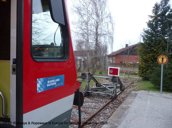 Lokalbahn Traunstein Hufschlag Waging am See Eisenbahn Bayern