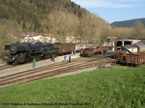 VVT Bahnstrecke Neuenburg - Travers - Buttes - Pontarlier Linie Val-de-Travers Franco-Suisse-Linie Eisenbahn Schweiz
