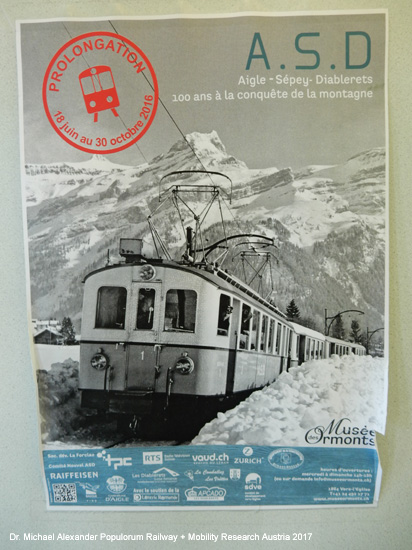 Aigle–Sépey–Diablerets-Bahn ASD Chemin de fer Aigle-Sépey-Diablerets Eisenbahn Schweiz