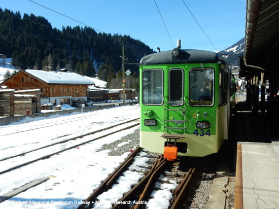 Aigle Les Diablerets Bahn Eisenbahn Schweiz