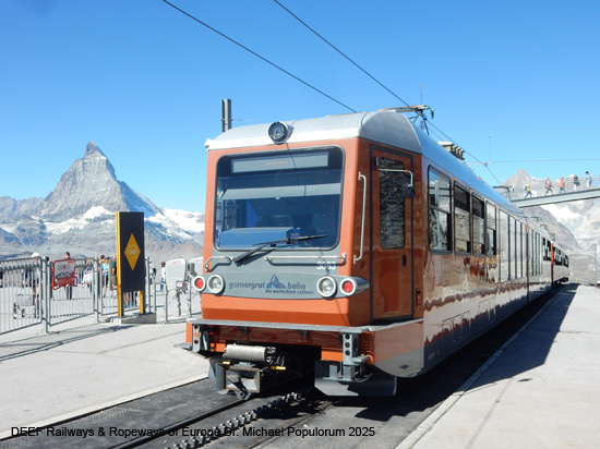 Gornergratbahn Zermatt Gornergrat Eisenbahn Wallis Schweiz