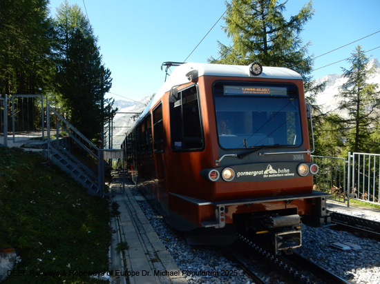 Gornergratbahn Zermatt Gornergrat Eisenbahn Wallis Schweiz Matterhorn