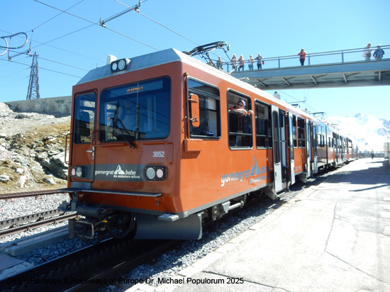 Gornergratbahn Zermatt Gornergrat Eisenbahn Wallis Schweiz Matterhorn