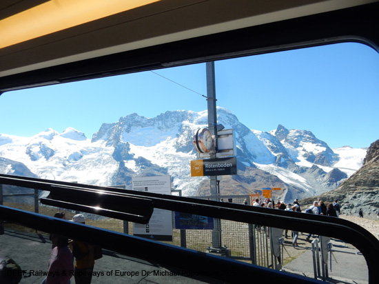 Gornergratbahn Zermatt Gornergrat Eisenbahn Wallis Schweiz Matterhorn