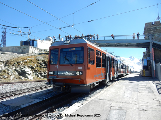 Gornergratbahn Zermatt Gornergrat Eisenbahn Wallis Schweiz Matterhorn
