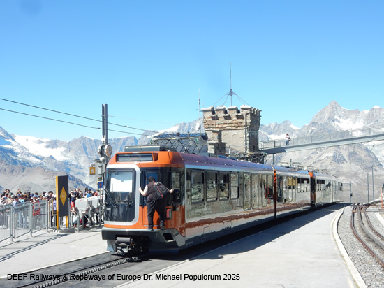 Gornergratbahn Zermatt Gornergrat Eisenbahn Wallis Schweiz Matterhorn