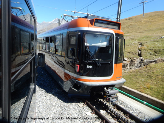 Gornergratbahn Zermatt Gornergrat Eisenbahn Wallis Schweiz Matterhorn