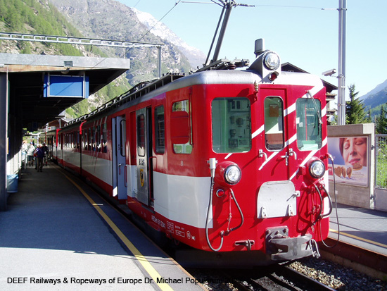 Gornergratbahn Zermatt Gornergrat Eisenbahn Wallis Schweiz Matterhorn MGB