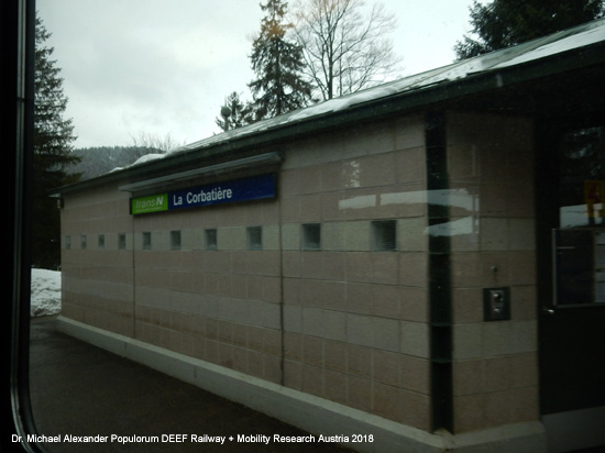 Eisenbahnstrecke La Chaux-de-Fonds - Les Ponts-de-Martel Schweiz