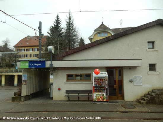 Eisenbahnstrecke La Chaux-de-Fonds - Les Ponts-de-Martel Schweiz