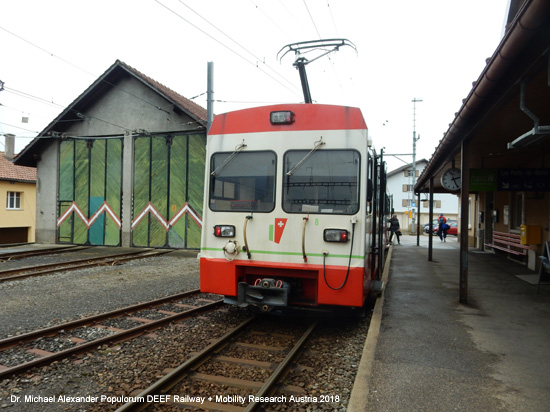 Eisenbahnstrecke La Chaux-de-Fonds – Les Ponts-de-Martel Eisenbahn Schweiz