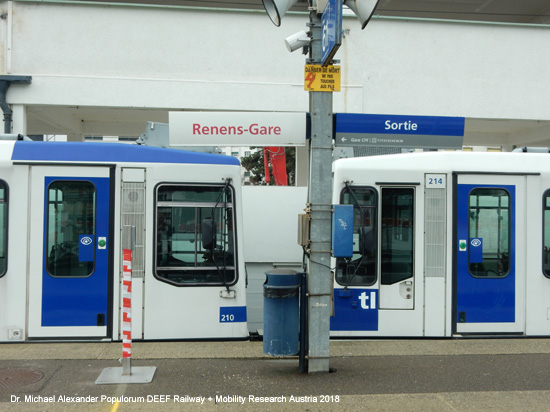 Metro Lausanne M1 Flon Renens Gare Stadtbahn