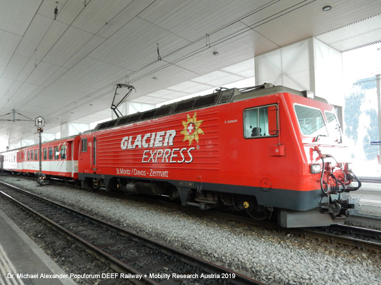 Furka Oberalp Bahn Matterhorn Gotthard Bahn MGB Eisenbahn Schweiz Glacier Express