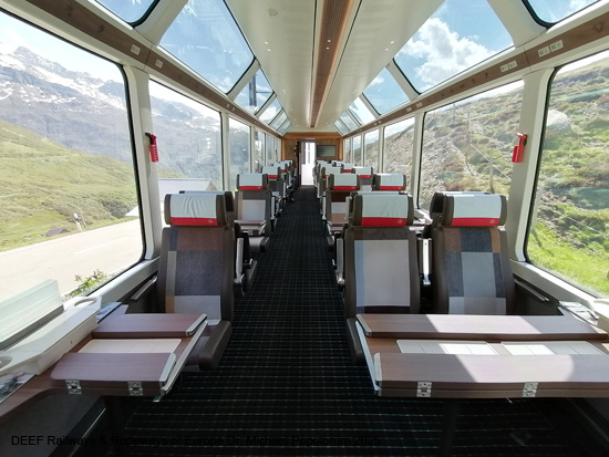 Foto Glacier Express Waggon 1. Klasse