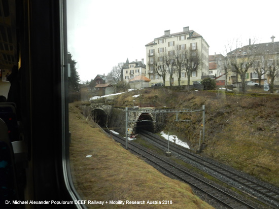 Eisenbahnstrecke Neuchâtel - La Chaux-de-Fonds - Le Locle Eisenbahn Schweiz