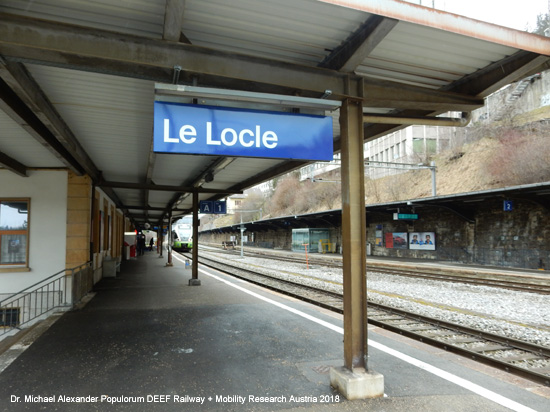 Eisenbahnstrecke Neuchâtel - La Chaux-de-Fonds - Le Locle Eisenbahn Schweiz