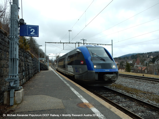 Eisenbahnstrecke Neuchâtel - La Chaux-de-Fonds - Le Locle Eisenbahn Schweiz