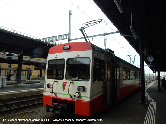 Eisenbahnstrecke La Chaux-de-Fonds - Les Ponts-de-Martel Schweiz
