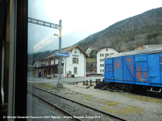 Bahnstrecke Neuenburg - Travers - Buttes - Pontarlier Linie Val-de-Travers Franco-Suisse-Linie Eisenbahn Schweiz