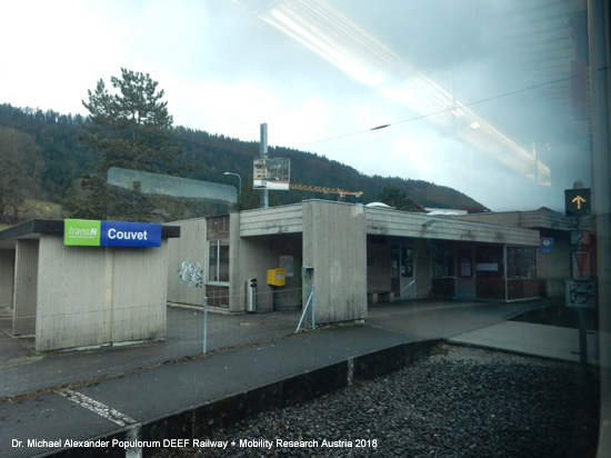 Bahnstrecke Neuenburg - Travers - Buttes - Pontarlier Linie Val-de-Travers Franco-Suisse-Linie Eisenbahn Schweiz