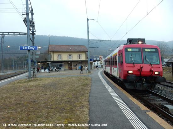 Eisenbahn Chemin de fer Vallorbe - Le Day - Le Pont – Le Brassus SBB CFF Schweiz Jura Vallée de Joux Lac 