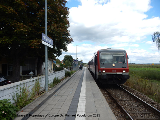 Eisenbahnstrecke Mühldorf Tüßling Altötting Burghausen Bayern