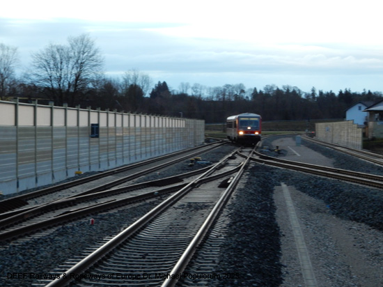 Eisenbahnstrecke Mühldorf Tüßling Altötting Burghausen Bayern