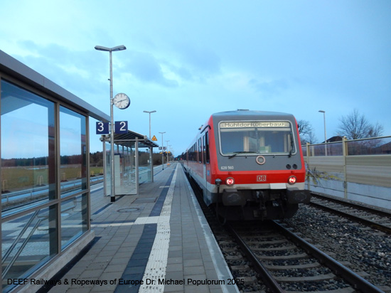 Eisenbahnstrecke Mühldorf Tüßling Altötting Burghausen Bayern