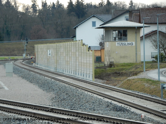 Eisenbahnstrecke Mühldorf Tüßling Altötting Burghausen Bayern