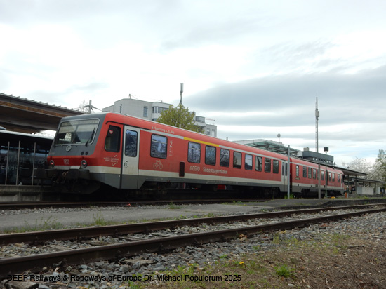 Eisenbahnstrecke Mühldorf Tüßling Altötting Burghausen Bayern