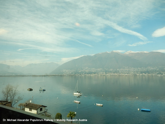 Eisenbahnstrecke Cadenazzo Luino Eisenbahn Schweiz Italien Tessin