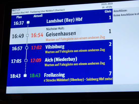 Eisenbahnstrecke Mühldorf Neumarkt-St. Veit - Landshut Bayern