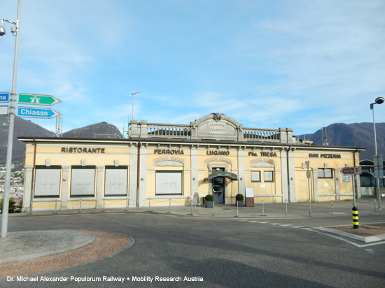 Lugano Ponte Tresa Bahn FLP Eisenbahn Schweiz Tessin