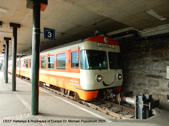 Lugano Ponte Tresa Bahn FLP Eisenbahn Schweiz Tessin