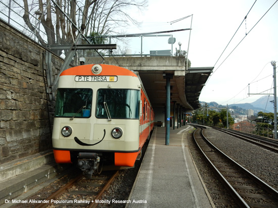 Lugano Ponte Tresa Bahn FLP Eisenbahn Schweiz Tessin